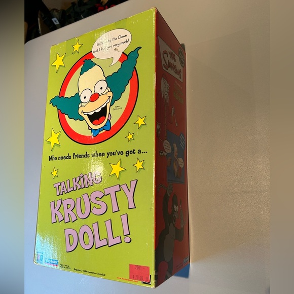 The Simpsons Krusty the Clown Talking Doll Treehouse of Horror Y2K Rare - Picture 9 of 16